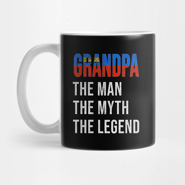 Grand Father Liechtensteiner Grandpa The Man The Myth The Legend - Gift for Liechtensteiner Dad With Roots From  Liechtenstein by Country Flags